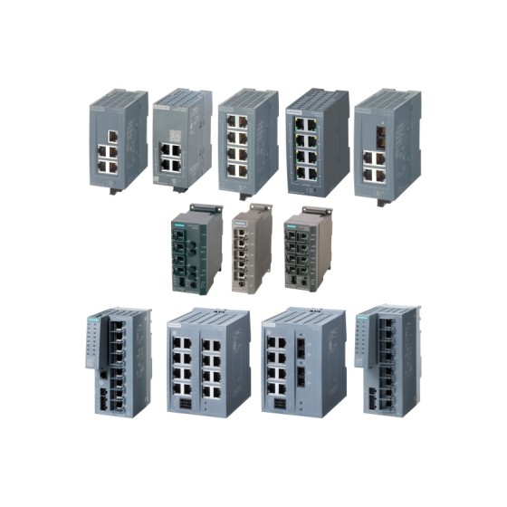 西门子 6GK5005-0BA00-1AB2 /XB008/XB108-2/XB116/XC206-2工业以太网交换机针对 10/100 Mbit/s；用于架设 小型星状和 线状结构